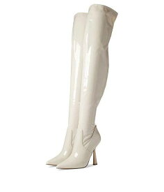 送料無料 スティーブマデン Steve Madden レディース 女性用 シューズ 靴 ブーツ ロングブーツ Venuss Boot - Bone Patent