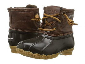 送料無料 Sperry Kids キッズ 子供用 キッズシューズ 子供靴 ブーツ レインブーツ Saltwater Boot (Toddler/Little Kid) - Brown/Brown