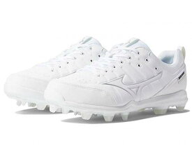 送料無料 ミズノ Mizuno メンズ 男性用 シューズ 靴 スニーカー 運動靴 Ambition 2 TPU Low Molded Baseball Cleat - White