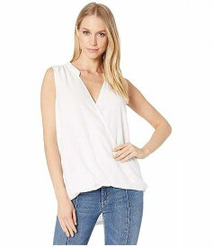 送料無料 スプレンデッド Splendid レディース 女性用 ファッション ブラウス Surplice Mixed Media Tank - Off-White