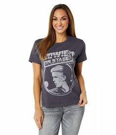 送料無料 ラッキーブランド Lucky Brand レディース 女性用 ファッション Tシャツ David Bowie Boyfriend Tee - Nine Iron
