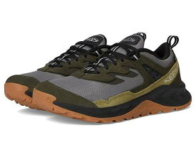 送料無料 キーン Keen メンズ 男性用 シューズ 靴 ブーツ ハイキング トレッキング Hightrail Waterproof Hiking Shoes - Steel Grey/ForeST Night