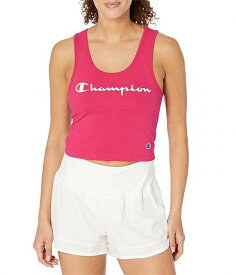 送料無料 チャンピオン Champion レディース 女性用 ファッション アクティブシャツ Authentic Crop Top Graphic - Strawberry Rouge