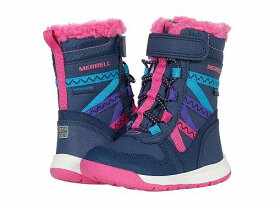 送料無料 メレル Merrell Kids 女の子用 キッズシューズ 子供靴 ブーツ スノーブーツ Snow Crush 2.0 Jr Waterproof (Toddler) - Navy/Multi