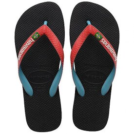 送料無料 ハワイアナス Havaianas Kids 男の子用 キッズシューズ 子供靴 サンダル Brazil Mix (Toddler/Little Kid/Big Kid) - Black/Red Ruby