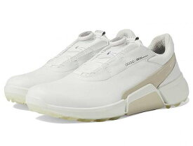 送料無料 エコー ゴルフ ECCO Golf メンズ 男性用 シューズ 靴 スニーカー 運動靴 Biom H4 Boa GORE-TEX(R) Waterproof Golf Hybrid Golf Shoes - White/Gravel Cow Leather