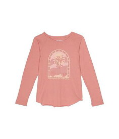 送料無料 Tiny Whales 女の子用 ファッション 子供服 Tシャツ Paradise Raglan Tee (Toddler/Little Kids/Big Kids) - Berry