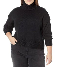 送料無料 Madewell レディース 女性用 ファッション セーター Plus Corsica Stitch Mix Turtleneck - True Black