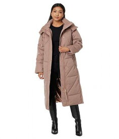 送料無料 Avec Les Filles レディース 女性用 ファッション アウター ジャケット コート ダウン・ウインターコート Coat Hooded Maxi Puffer - Umber