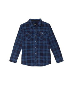 送料無料 オニール O&#039;Neill Kids 男の子用 ファッション 子供服 ボタンシャツ Glacier Plaid (Big Kids) - Navy