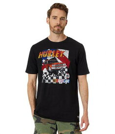 送料無料 ハーレー Hurley メンズ 男性用 ファッション Tシャツ NASCAR Finish Line Short Sleeve Tee - Black