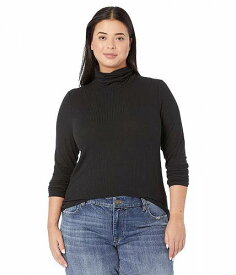 送料無料 Madewell レディース 女性用 ファッション セーター Plus Ribbed Turtleneck Top - True Black