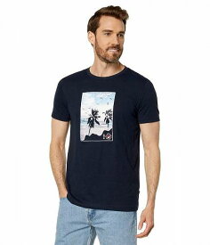 送料無料 ナウチカ Nautica メンズ 男性用 ファッション Tシャツ Sustainably Crafted Beach Vibes Graphic T-Shirt - Navy Seas
