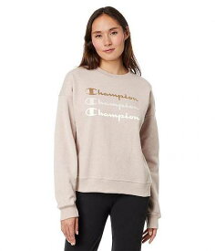 送料無料 チャンピオン Champion レディース 女性用 ファッション パーカー スウェット Powerblend Relaxed Crew - Evening Blush Pe Heather