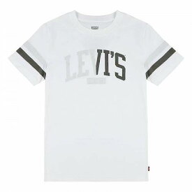 送料無料 リーバイス Levi&#039;s(R) Kids 男の子用 ファッション 子供服 Tシャツ Varsity Graphic T-Shirt (Little Kids) - Bright White