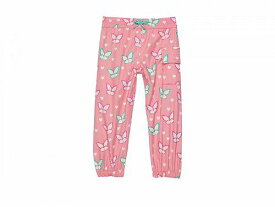 送料無料 Hatley Kids 女の子用 ファッション 子供服 レインパンツ Dainty Butterflies Colour Changing Splash Pants (Toddler/Little Kids/Big Kids) - Pink