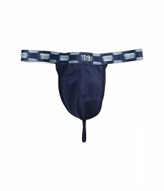 送料無料 ツーバイスト 2(X)IST メンズ 男性用 ファッション 下着 Sliq Y-Back Thong - Navy Blazer/Indigo Jacquard Waistband