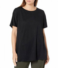 送料無料 アイリーンフィッシャー Eileen Fisher レディース 女性用 ファッション Tシャツ Petite Dolman Sleeve Tunic - Black