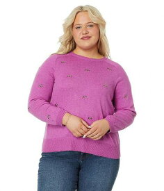 送料無料 ニックアンドゾー NIC+ZOE レディース 女性用 ファッション セーター Plus Size Hidden Gems Sweater - Vivid Magenta