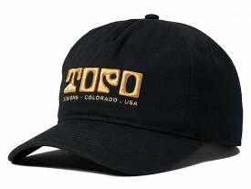 送料無料 トポデザイン Topo Designs ファッション雑貨 小物 帽子 野球帽 キャップ 5 Panel Snapback- Stone Age - Black