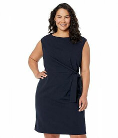 送料無料 ダナモーガン Donna Morgan レディース 女性用 ファッション ドレス Plus Size Mini Dress with Twist - Twilight Navy