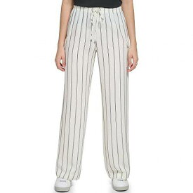 送料無料 カルバンクライン Calvin Klein レディース 女性用 ファッション パンツ ズボン Pull-On Pants with Pockets - White/Black Combo