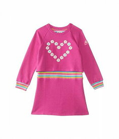 送料無料 Hatley Kids 女の子用 ファッション 子供服 ドレス Flower Heart Rib Dress (Toddler/Little Kids/Big Kids) - Pink