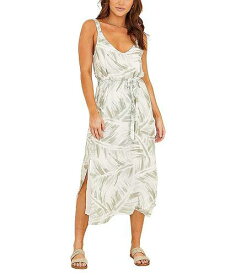 送料無料 bella dahl レディース 女性用 ファッション ドレス Sleeveless Belted Slip Dress - Brushed Palm Print