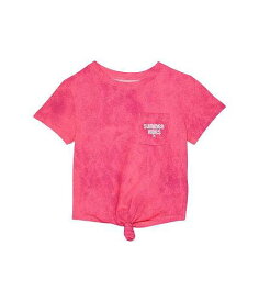 送料無料 ハーレー Hurley Kids 女の子用 ファッション 子供服 Tシャツ Boxy Tie Front T-Shirt (Big Kids) - Hyper Pink