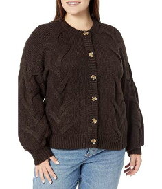 送料無料 Madewell レディース 女性用 ファッション セーター Plus Aviva Cable Cardigan - Heather Bark