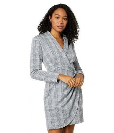 送料無料 ダナモーガン Donna Morgan レディース 女性用 ファッション ドレス Metallic Plaid Blazer Dress - Grey/Black