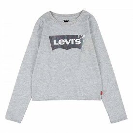 送料無料 リーバイス Levi&#039;s(R) Kids 女の子用 ファッション 子供服 Tシャツ Long Sleeve Batwing Top Tee (Big Kids) - Light Gray Heather