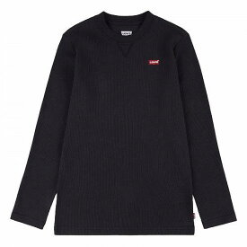 送料無料 リーバイス Levi&#039;s(R) Kids 男の子用 ファッション 子供服 Tシャツ Long Sleeve Thermal Shirt (Big Kids) - Black