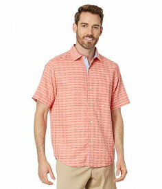 送料無料 トミーバハマ Tommy Bahama メンズ 男性用 ファッション ボタンシャツ Coconut Point Pixel Paradise Camp Shirt - Coral