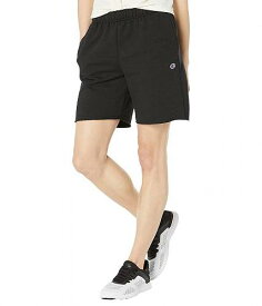 送料無料 チャンピオン Champion レディース 女性用 ファッション ショートパンツ 短パン Powerblend(R) Shorts 6.5&quot; - Black