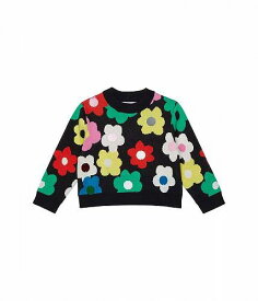 送料無料 ステラマッカートニー Stella McCartney Kids 女の子用 ファッション 子供服 セーター Flowers Intarsia Sweater (Toddler/Little Kids/Big Kids) - Black