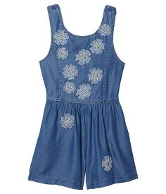 送料無料 ピーク PEEK 女の子用 ファッション 子供服 ベビー服 赤ちゃん ロンパース Flower Cascade Embroidered Applique Romper (Toddler/Little Kids/Big Kids) - Indigo