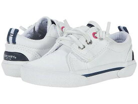 送料無料 Sperry Kids 女の子用 キッズシューズ 子供靴 スニーカー 運動靴 Pier Wave Jr (Toddler/Little Kid) - White