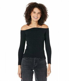 送料無料 ビーシービージーマックスアズリア BCBGMAXAZRIA レディース 女性用 ファッション セーター Off-the-Shoulder Sweater - Black