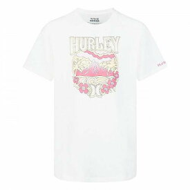 送料無料 ハーレー Hurley Kids 女の子用 ファッション 子供服 Tシャツ Oversized Boxy Graphic T-Shirt (Little Kids) - Pink/Sunny Days