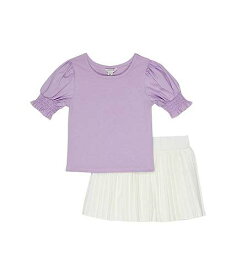 送料無料 HABITUAL girl 女の子用 ファッション 子供服 セット Puff Sleeve Skirt Set (Toddler) - Lilac