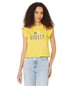 送料無料 ハーレー Hurley レディース 女性用 ファッション Tシャツ Flutter Tee - Sulpher