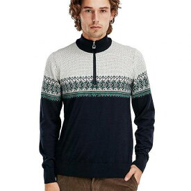 送料無料 ダーレ・オブ・ノルウェイ Dale of Norway メンズ 男性用 ファッション セーター Hovden Sweater - Navy/Bright Green/Off-White