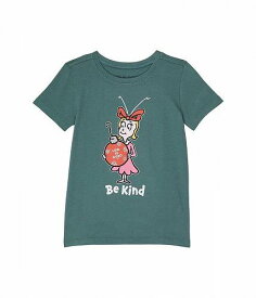 送料無料 ライフイズグッド Life is good キッズ 子供用 ファッション 子供服 Tシャツ Cindy-Lou Be Kind Short Sleeve Crusher(TM) Tee (Toddler/Little Kids/Big Kids) - Spruce Green