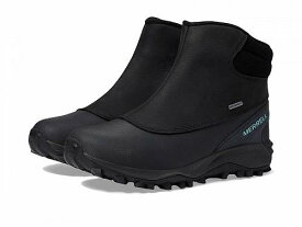 送料無料 メレル Merrell レディース 女性用 シューズ 靴 ブーツ スノーブーツ Thermo Kiruna Mid Zip Waterproof - Black/Canal