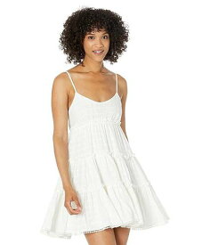 送料無料 ラッキーブランド Lucky Brand レディース 女性用 ファッション ドレス Tiered Ruffle Dress - White