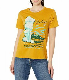 送料無料 ペンドルトン Pendleton レディース 女性用 ファッション Tシャツ Yellowstone Park Graphic Tee - Gold/Green