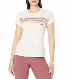 送料無料 ブルックス Brooks レディース 女性用 ファッション アクティブシャツ Distance Short Sleeve 2.0 - Quartz/Gradient Stripe