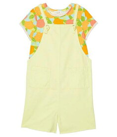 送料無料 ピーク PEEK 女の子用 ファッション 子供服 セット Fruit Print Shortall Set (Toddler/Little Kids/Big Kids) - Lime