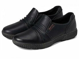 送料無料 クラークス Clarks レディース 女性用 シューズ 靴 ローファー ボートシューズ Magnolia Faye - Black Leather